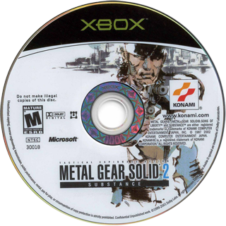 Metal Gear Solid 2: Substance media 6 for Xbox